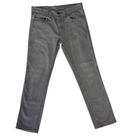 Levis 511 Jeans Mens 30x30 Gray Slim Fit Stretch Denim Tapered Leg Pants - Picture 5 of 12